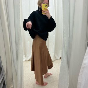 Sies Marjan Satin Asymmetrical Hem Skirt
